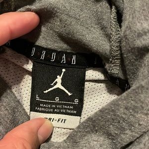 Jordan light weight performance hooded long sleeve